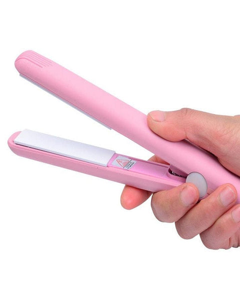 Mini Small Hair Straightener Student Mini Crystal Flat Iron Bangs Straight Hair Curler Fashion Portable Hair Styling Tools - beautysweetie